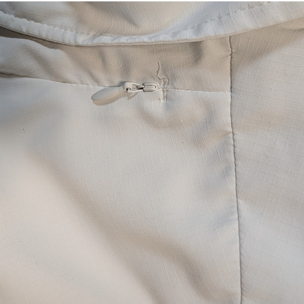 Patagonia Women Long Sleeve Snap Front Fishing Hiking Shirt 10 White Ripstop - Picture 7 of 11